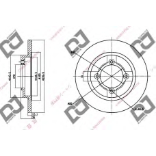 BD1267 DJ PARTS Тормозной диск