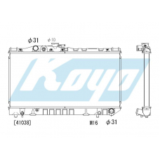 PA010725 KOYO P-tank corrugate-fin ass'y