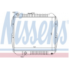 64614 NISSENS Радиатор, охлаждение двигателя
