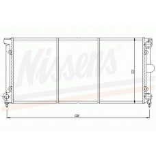 65161 NISSENS Радиатор, охлаждение двигателя