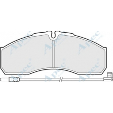 PAD1495 APEC Комплект тормозных колодок, дисковый тормоз