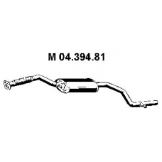 04.394.81 EBERSPACHER Средний глушитель выхлопных газов