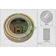 531 0838 10 INA Натяжной ролик, поликлиновой  ремень