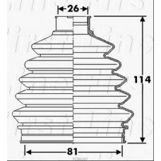FCB6287 FIRST LINE Пыльник, приводной вал