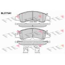 BL2775A1 FTE Комплект тормозных колодок, дисковый тормоз