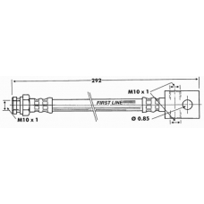 FBH6303 FIRST LINE Тормозной шланг