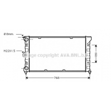 VWA2080 AVA Радиатор, охлаждение двигателя