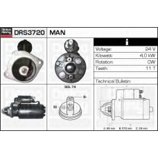 DRS3720 DELCO REMY Стартер