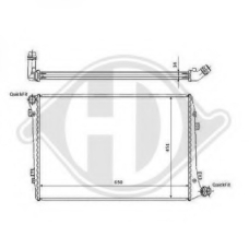 8221412 DIEDERICHS Радиатор, охлаждение двигателя