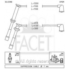 4.9762 FACET Ккомплект проводов зажигания