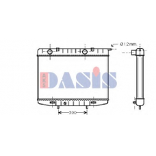 151800N AKS DASIS Радиатор, охлаждение двигателя