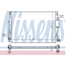60069 NISSENS Радиатор, охлаждение двигателя