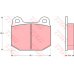 GDB611 TRW Комплект тормозных колодок, дисковый тормоз