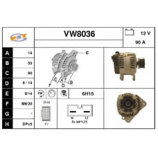 VW8036 SNRA Генератор