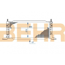 2110391 BEHR Radiator