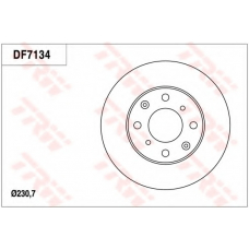 DF7134 TRW Тормозной диск