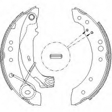 Z4149.00 WOKING Комплект тормозных колодок