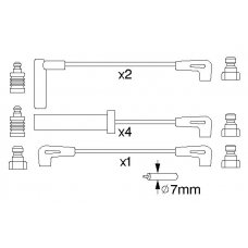 0 986 357 229 BOSCH Комплект проводов зажигания