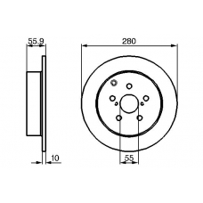 0 986 479 242 BOSCH Тормозной диск