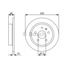 0 986 479 513 BOSCH Тормозной диск