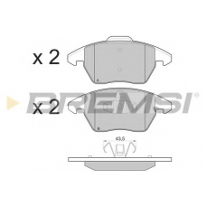 BP3174 BREMSI Комплект тормозных колодок, дисковый тормоз