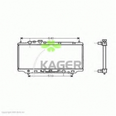 31-1245 KAGER Радиатор, охлаждение двигателя