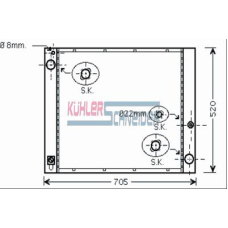 2700421 KUHLER SCHNEIDER Радиатор, охлаждение двигател