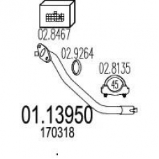 01.13950 MTS Труба выхлопного газа