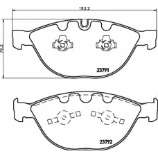 8DB 355 006-551 HELLA Комплект тормозных колодок, дисковый тормоз