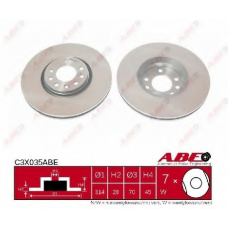 C3X035ABE ABE Тормозной диск
