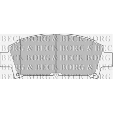 BBP1440 BORG & BECK Комплект тормозных колодок, дисковый тормоз