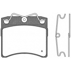 BPA0385.00 OPEN PARTS Комплект тормозных колодок, дисковый тормоз