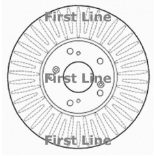 FBD1660 FIRST LINE Тормозной диск