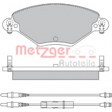 1170419 METZGER Комплект тормозных колодок, дисковый тормоз