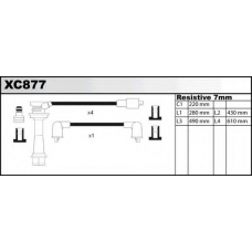 XC877 QUINTON HAZELL Комплект проводов зажигания