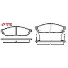 0111.02 METZGER Комплект тормозных колодок, дисковый тормоз