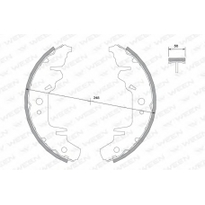152-2419 WEEN Комплект тормозных колодок
