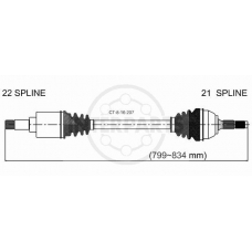 CT-8-16-207 InterParts Приводной вал