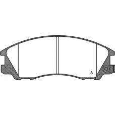 BPA0771.32 OPEN PARTS Комплект тормозных колодок, дисковый тормоз