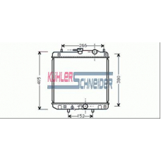 2602701 KUHLER SCHNEIDER Радиатор, охлаждение двигател