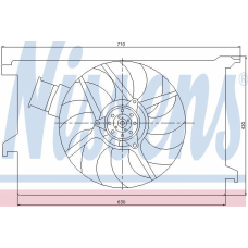 85243 NISSENS Вентилятор, охлаждение двигателя
