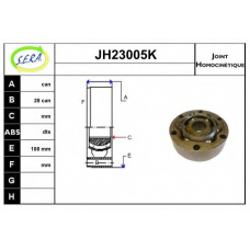 JH23005K SERA Шарнирный комплект, приводной вал