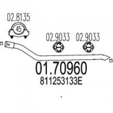 01.70960 MTS Труба выхлопного газа