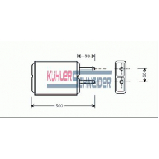 0290301 KUHLER SCHNEIDER Теплообменник, отопление салона