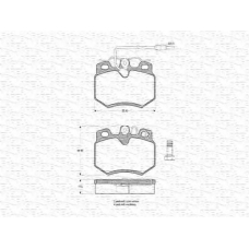 430216170213 MAGNETI MARELLI Комплект тормозных колодок, дисковый тормоз