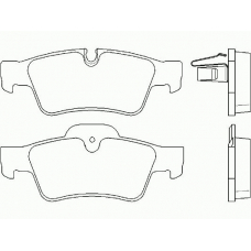 P 50 076 BREMBO Комплект тормозных колодок, дисковый тормоз