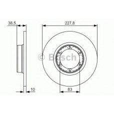 0 986 479 R65 BOSCH Тормозной диск