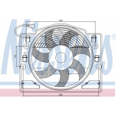 85420 NISSENS Вентилятор, конденсатор кондиционера