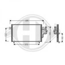 8580620 DIEDERICHS Конденсатор, кондиционер