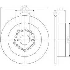 8DD 355 115-681 HELLA PAGID Тормозной диск